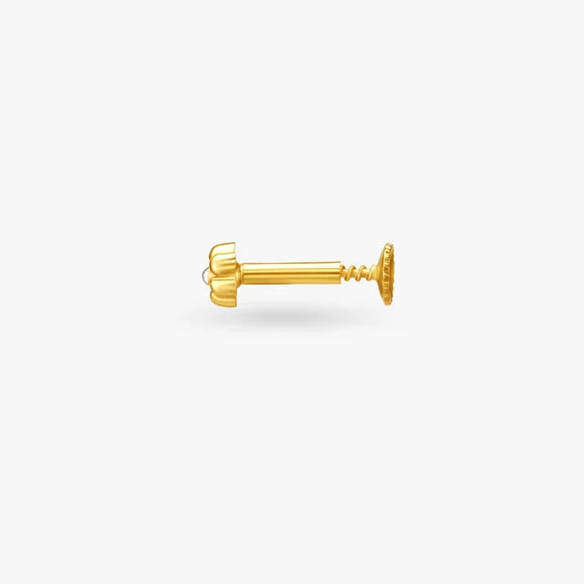Dainty Gold Nose Pin for All Indian Brides