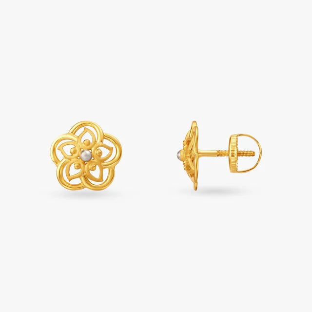 Dainty Floral Stud Earrings