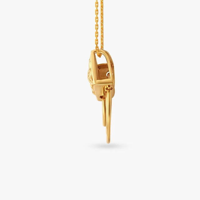 Subtle Geometric Pendant and Earrings Set