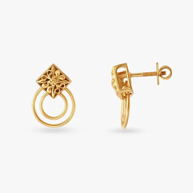 Subtle Geometric Pendant and Earrings Set