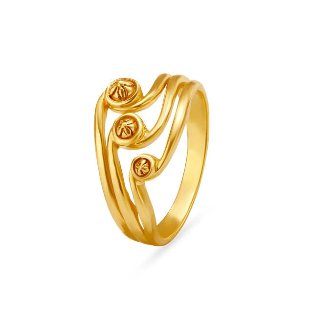 Shimmering Modern Ring