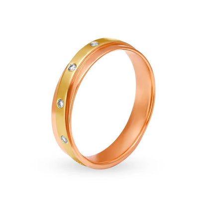 Orbiting Diamond Men's Finger Ring