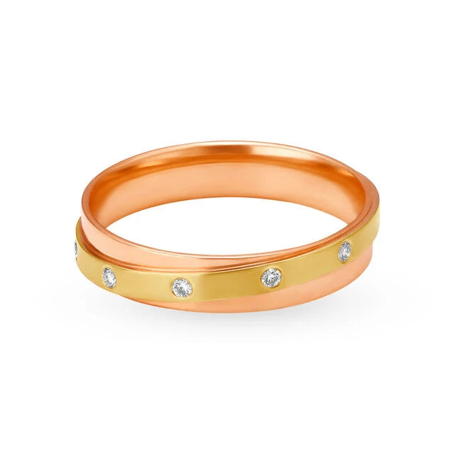 Orbiting Diamond Men's Finger Ring
