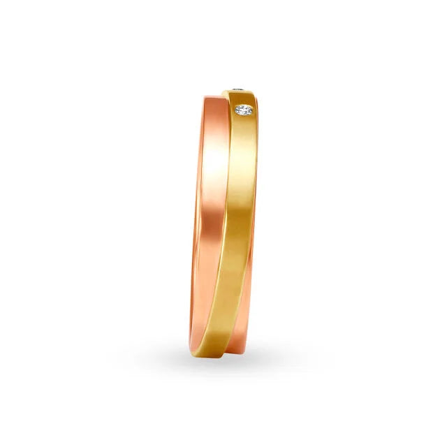 Orbiting Diamond Men's Finger Ring