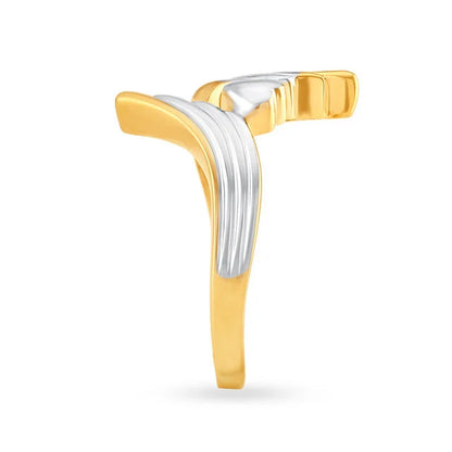 Darling 22 Karat Yellow Gold Heart Finger Ring