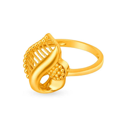 Regal Paisley 22 Karat Gold Finger Ring