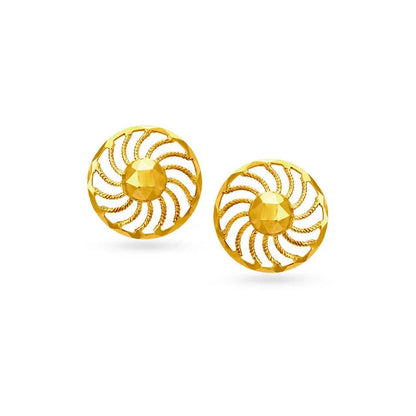 Tiered Gold Drop Earrings