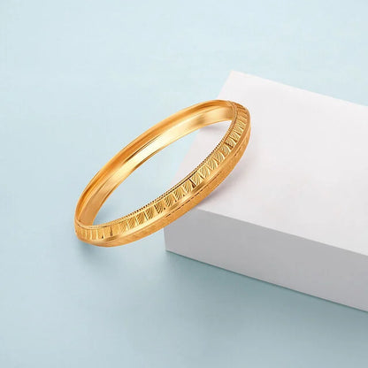 Dazzling Gold Kada for Men