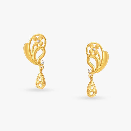 Elegant Paisley Drop Earrings