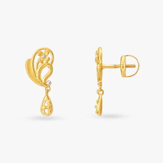 Elegant Paisley Drop Earrings