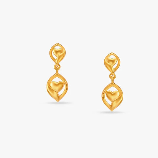 Cascading Love Drop Earrings