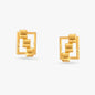 Seraphic Gold Stud Earrings