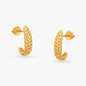 Criss Cross Style Hoop Earrings