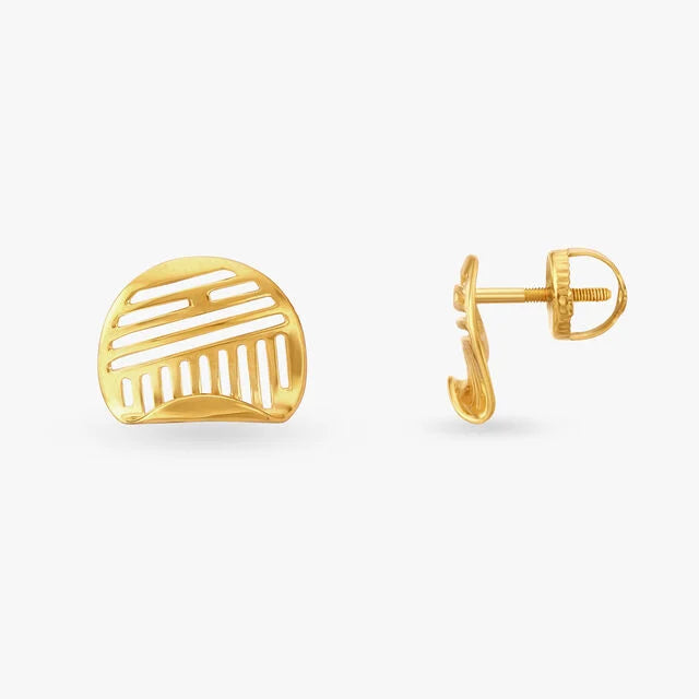 Elysian Gold Stud Earrings