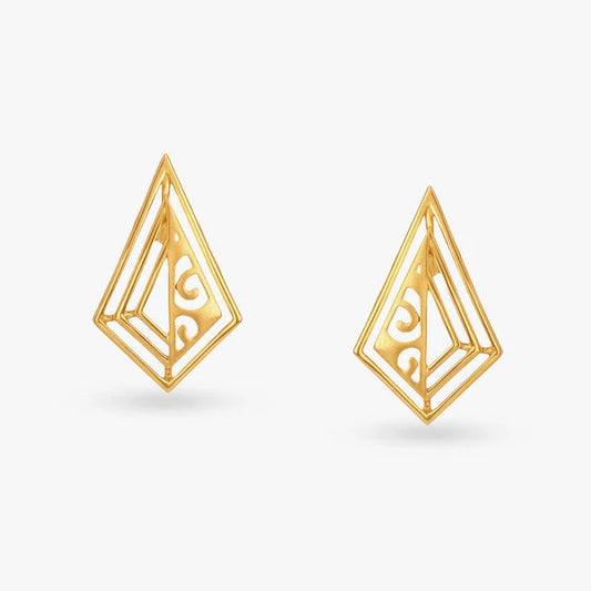 Blissful Gold Stud Earrings