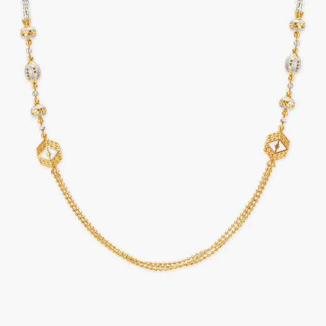 Delicate Bead Gold Necklace