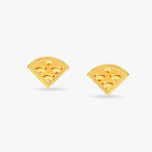 Hitched Triangular Stud Earrings