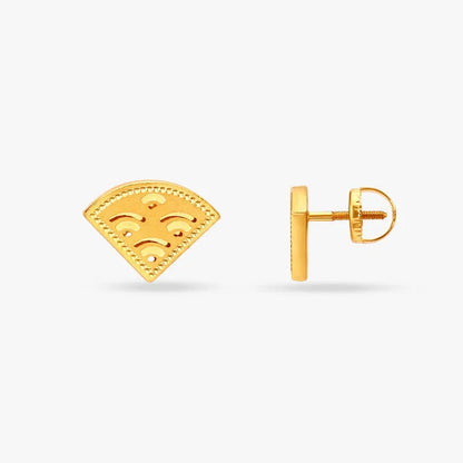 Hitched Triangular Stud Earrings