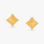 Geometric Gold Stud Earrings