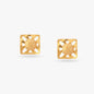 Lustrous Gold Stud Earrings