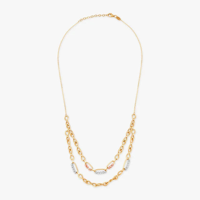 Chic Linked Gold Necklace
