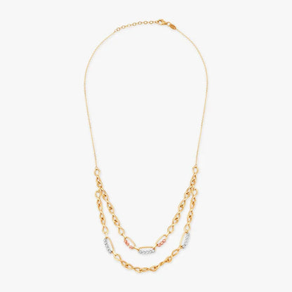 Chic Linked Gold Necklace