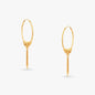 Tassel Gold Hoop Earrings