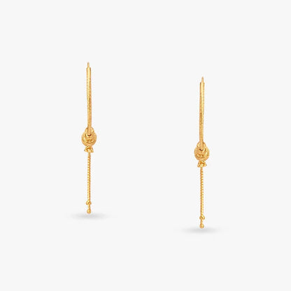 Tassel Gold Hoop Earrings