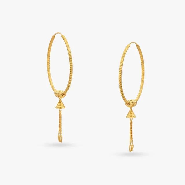 Delightful Gold Hoop Earrings