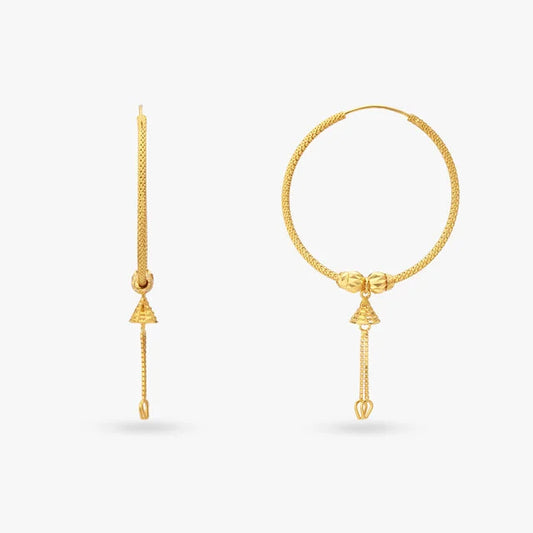 Delightful Gold Hoop Earrings