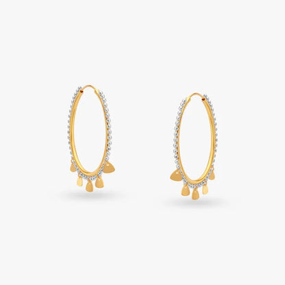 Geometric Gold Hoop Earrings