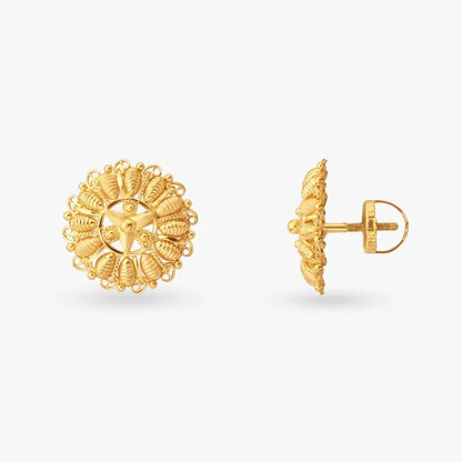 Intricate Filigree Stud Earrings
