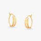Intricate Gold Hoop Earrings