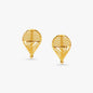 Dazzling Droplet Gold Stud Earrings