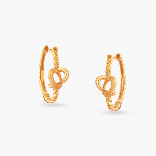Dapper Gold Hoop Earrings