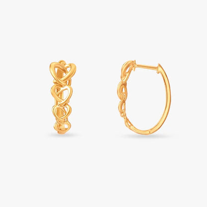 Snazzy Gold Hoop Earrings