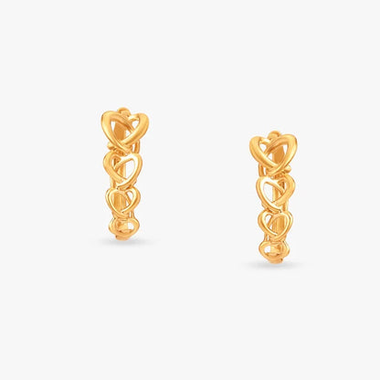 Snazzy Gold Hoop Earrings