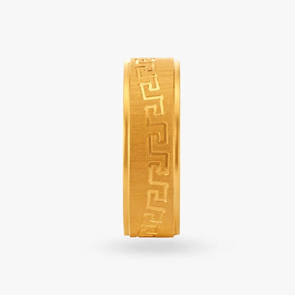 Maze Men's Gold Finger Ring