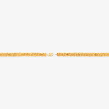 Geometric Design Gold Bracelet for Men