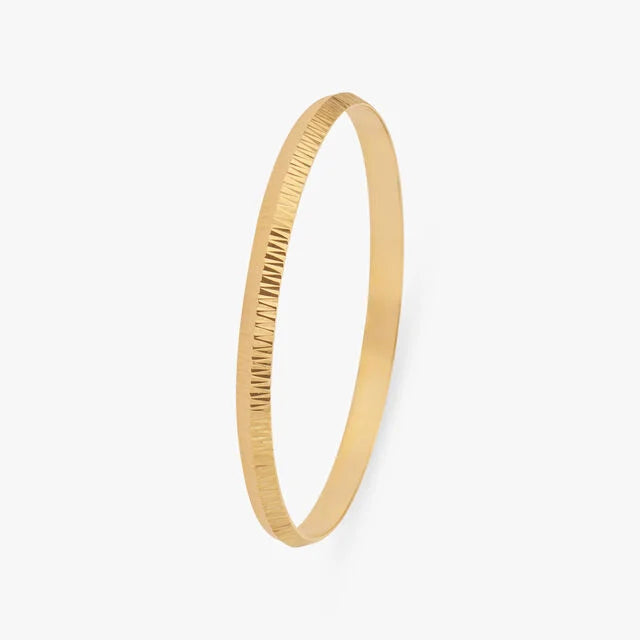 Geometric Gold Kada for Men