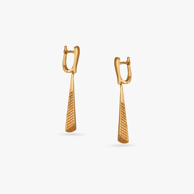 Timeless Taper Gold Hoop Earrings