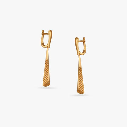 Timeless Taper Gold Hoop Earrings