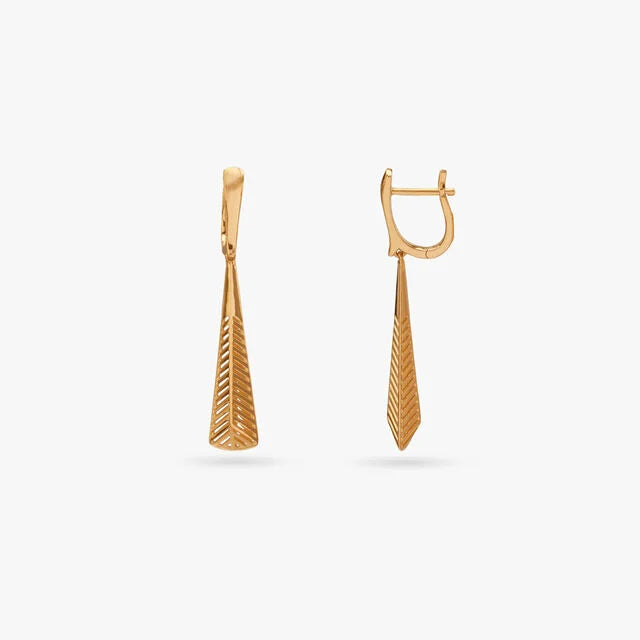 Timeless Taper Gold Hoop Earrings