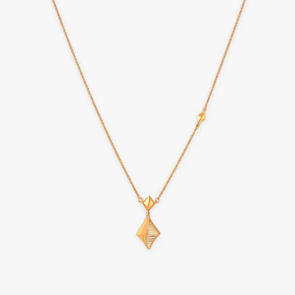 Radiant Ripple Gold Necklace