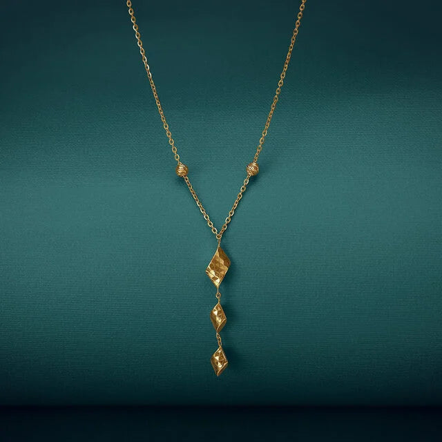 Sculpted Shine Gold Necklace