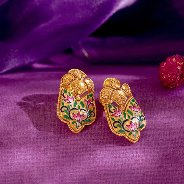 Imperial Charm Gold Drop Earrings