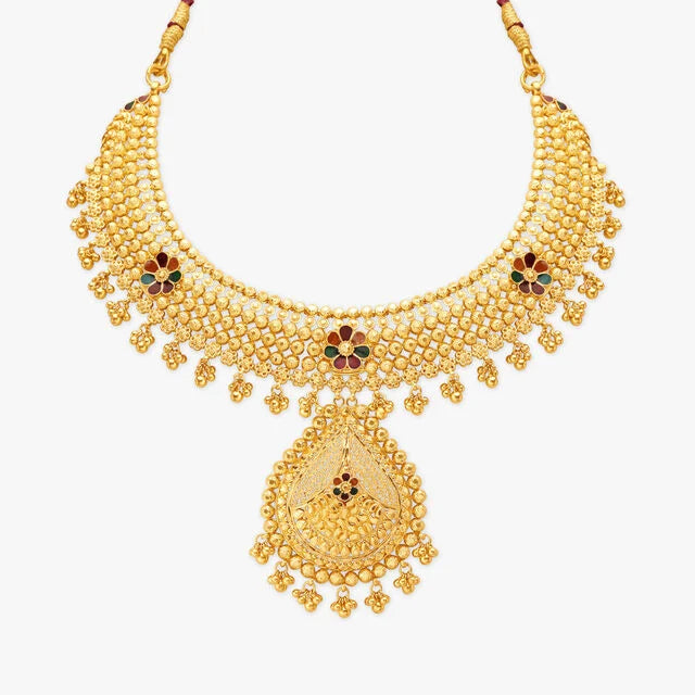 Intricate Design Gold Necklace